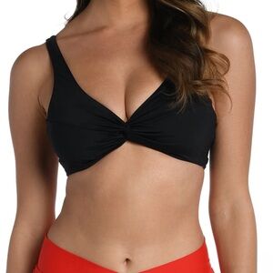 15M.- Island Goddess Twist-Front Bikini Top